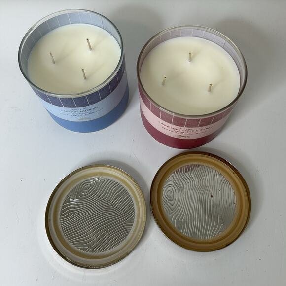 Bath & Body Works Large 14.5oz Candle Lakeside Morning & Champagne Apple Honey - Picture 7 of 7